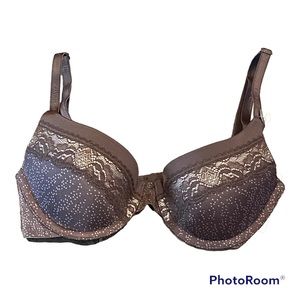 Calvin Klein Demi Bra brown and cream